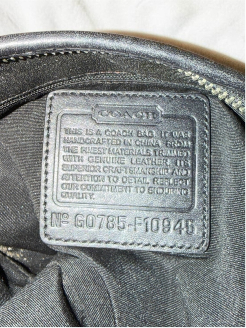 Y2K Coach Black Gray Signature C Jacquard Soho Hobo Shoulder Bag F10945 - Picture 6 of 16
